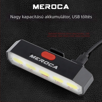 MEROCA kerékpár hátsó lámpa, okos vezeték nélküli távirányítóval, kanyarjelző, figyelmeztető fény, USB töltés