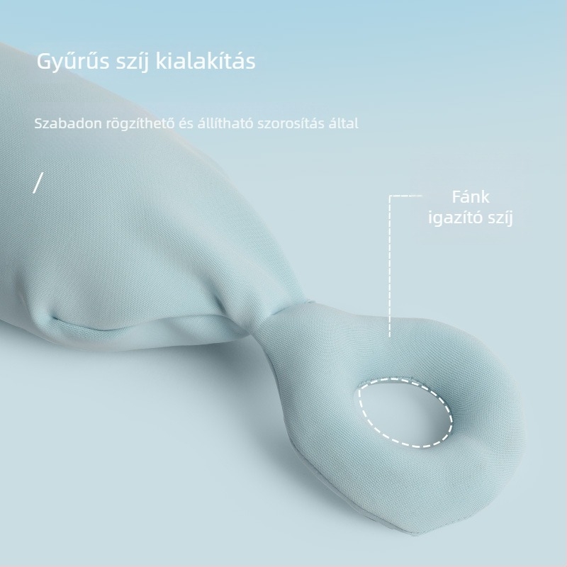 U-alakú utazó párna pánttal (Töltet: poliészter rost; Párna anyaga: kötött; Stílus: modern minimalistikus; Súly: legfeljebb 0,5 kg)