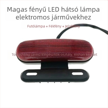 LED hátsó lámpa készlet elektromos járművekhez 12V/48V – 3 az 1-ben: menetfény, féklámpa és indexlámpa, ABS műanyag