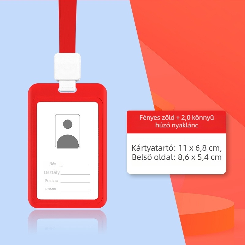 Qiding Kártyatartó – Műanyag, Üzleti/OL Stílus, Diákoknak, Dolgozóknak és Utazóknak