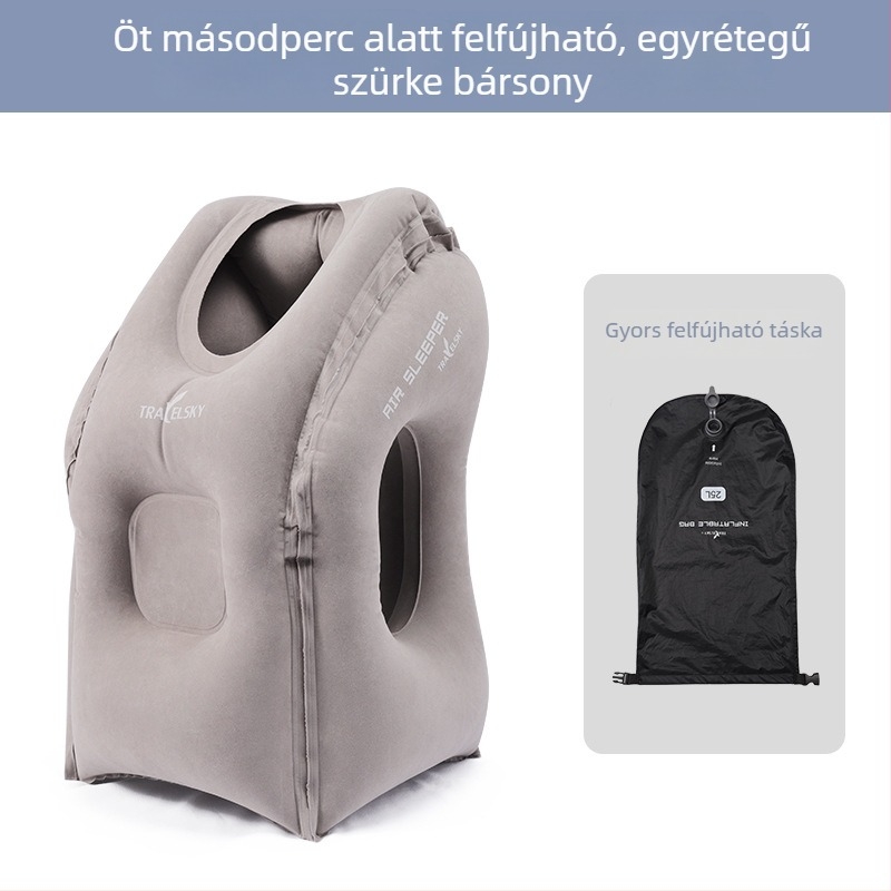 Utazó párna memóriahab töltettel, U-alakú, felnőtteknek