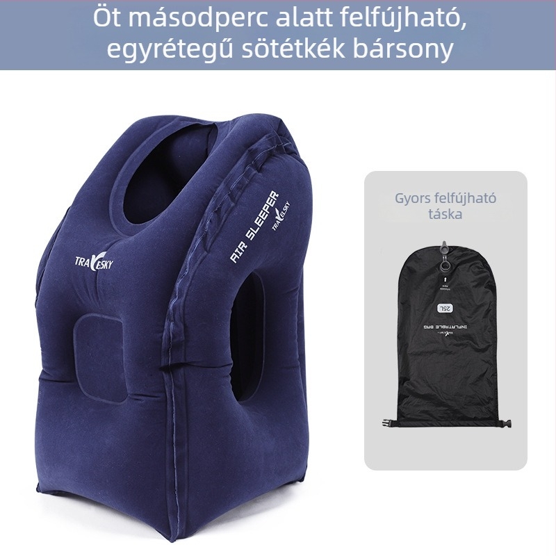 Utazó párna memóriahab töltettel, U-alakú, felnőtteknek