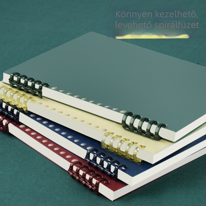 Leválasztható belsővel rendelkező notesz középiskolások számára, 60 lap, nyomtatott logó, testreszabás elérhető