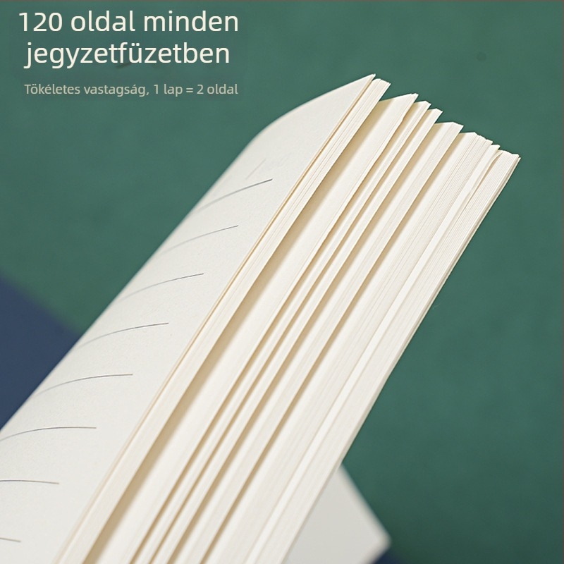Leválasztható belsővel rendelkező notesz középiskolások számára, 60 lap, nyomtatott logó, testreszabás elérhető