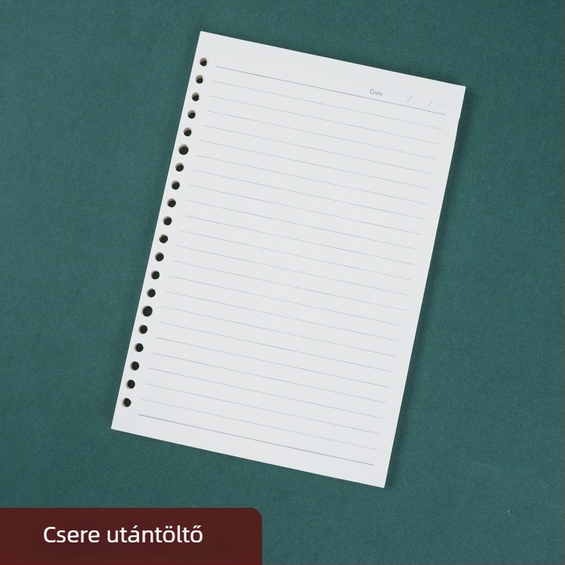 Leválasztható belsővel rendelkező notesz középiskolások számára, 60 lap, nyomtatott logó, testreszabás elérhető