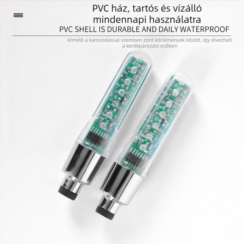 Hegyi kerékpár szeleplámpa 7 LED, kompatibilis a közönséges szeleptípusokkal, Spring Heart