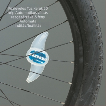 Kerékpár kerékfény, Nyárfalevél alakú küllőfény, Colorful Wheel, Testreszabható feldolgozás