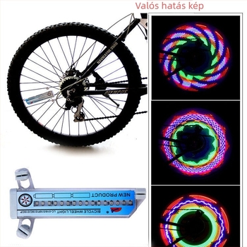 Kerékekhez LED világítás biciklin, Fujizhe, 16 pár LED, 136 g, Testreszabás elérhető