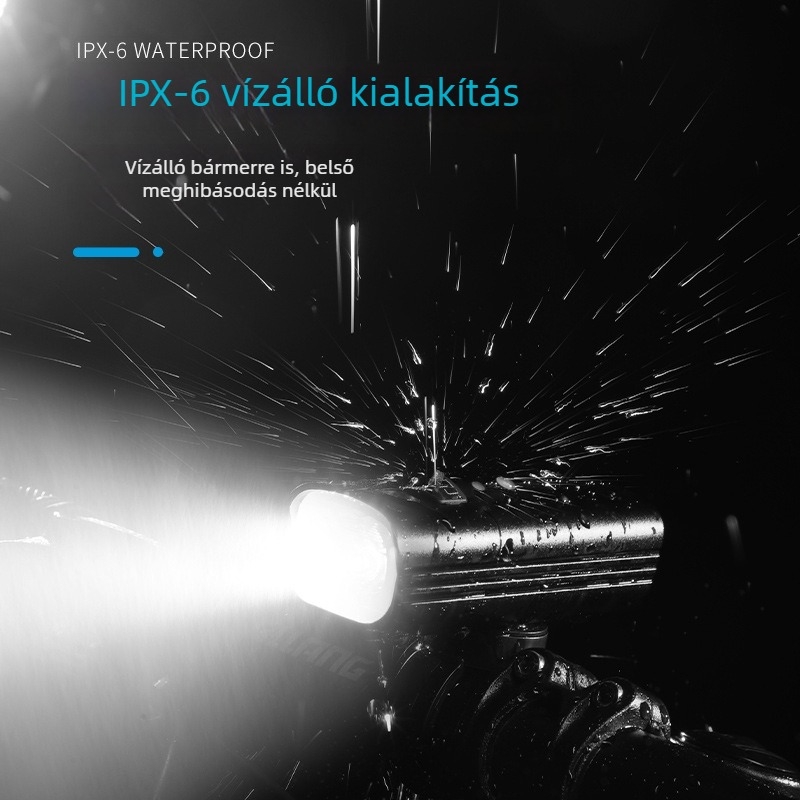 Első kerékpár lámpa – 1000 lumen, USB töltés, intelligens szenzoros észlelés