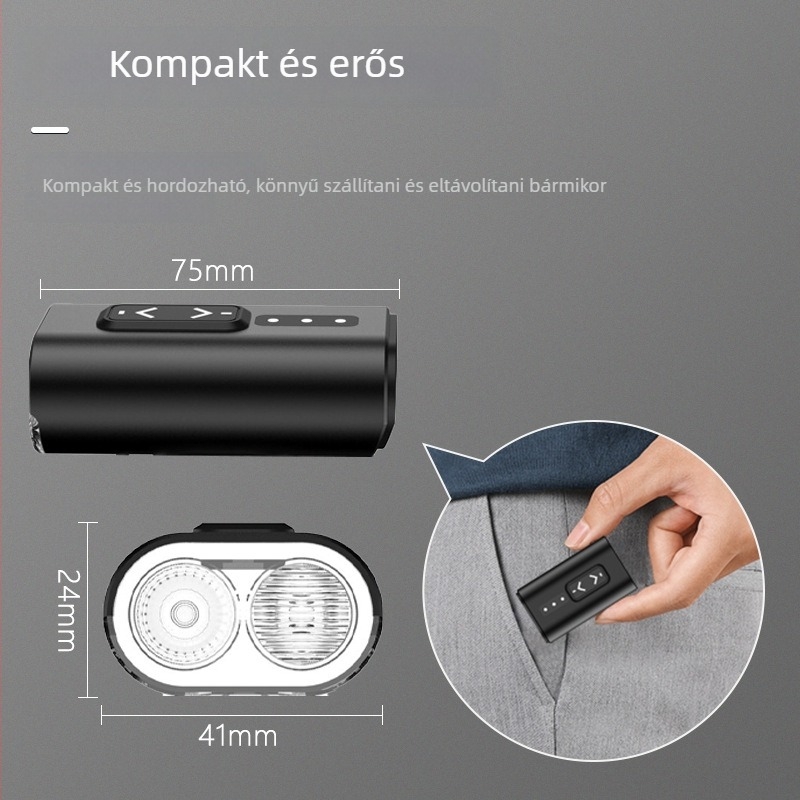 SZFJ Kerékpár első lámpa — alumínium ötvözet, IPX5 vízálló, nagy fényerő, 2000mAh akkumulátor, állítható