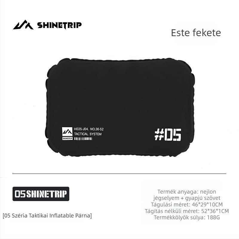 Kettős funkciójú könnyű felfújható párna egy személy számára — Nylon Ice Silk + fleece, nettó tömeg 0,25 kg