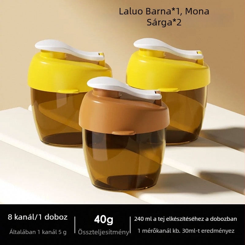 Baba hordozható tejporos doboz – hordozható, zárható, nedvességálló; Márka Wavelet Elephant; Alkalmas újszülötttől 3 éves korig; tejpor és rizspor számára; Doboz stílusa: Egyéb