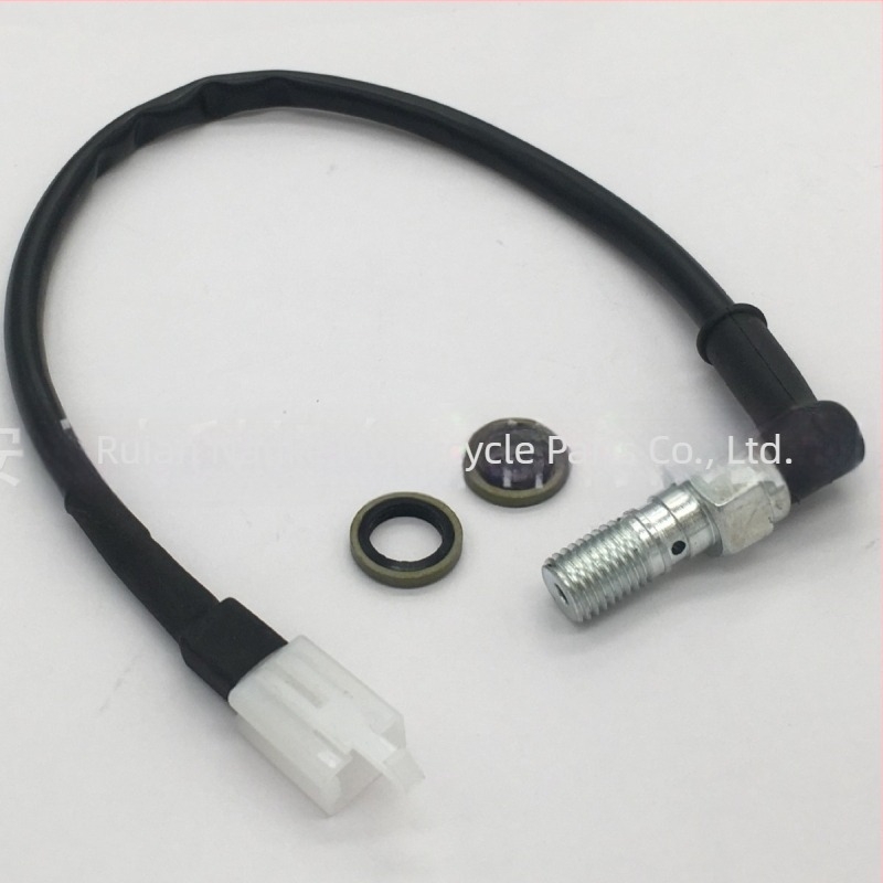 NK-601 Motorkerékpár és elektromos járművek kiegészítői, 10x1.0mm menetű hidraulikus kapcsoló, fékcső és hátsó lámpa kapcsoló