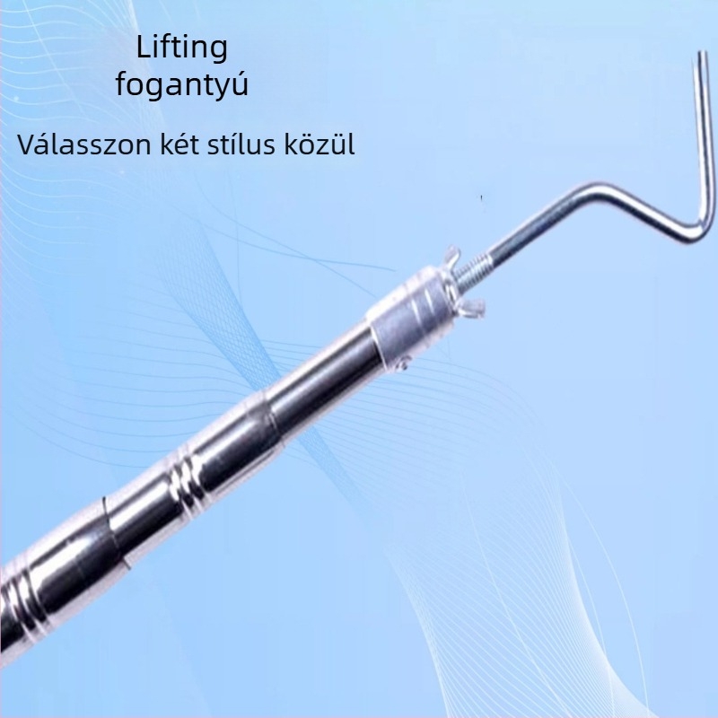 Rozsdamentes acélból készült teleszkópos rúd halas ketrecekhez — extensibilis, Eight-pin Fishers