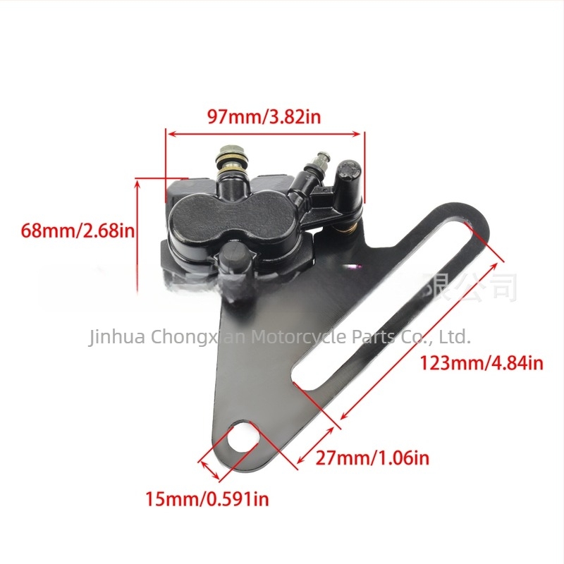 TTR250 hátsó féknyereg tartó kettős hengerű fékpumpához, 15 mm