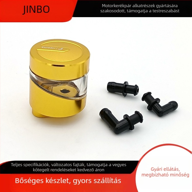 Motorkerékpár CNC-alumínium fékolajtartály felső pumpa tartóval
