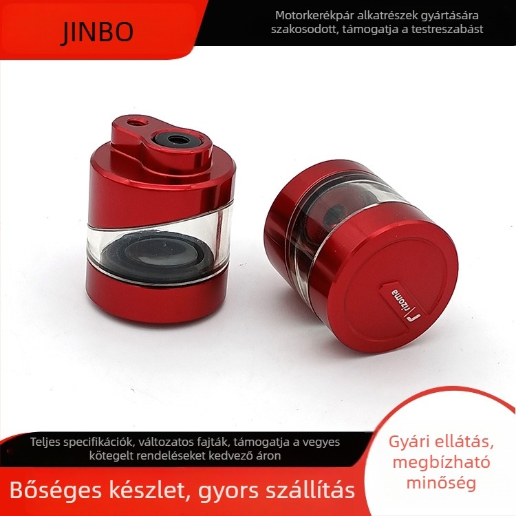 Motorkerékpár CNC-alumínium fékolajtartály felső pumpa tartóval