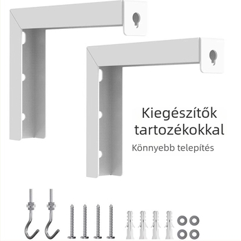 Vetítőképernyő tartó L-alakú falra kinyúló teleszkópos állítással