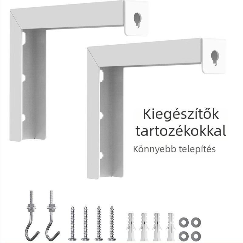 Vetítőképernyő tartó L-alakú falra kinyúló teleszkópos állítással