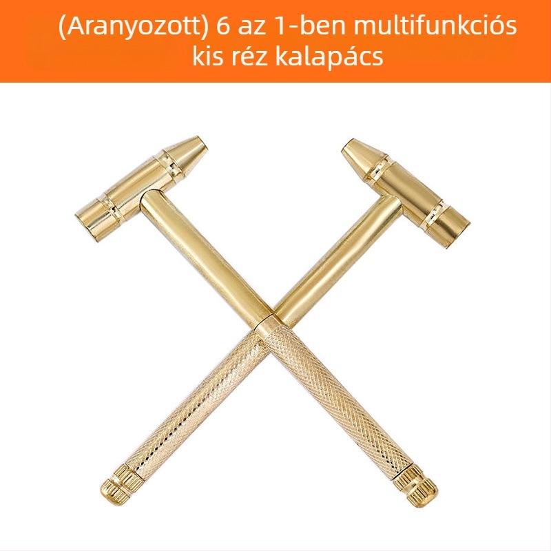 6 az 1-ben multifunkcionális kalapács vasfejjel és keresztes csavarhúzóval