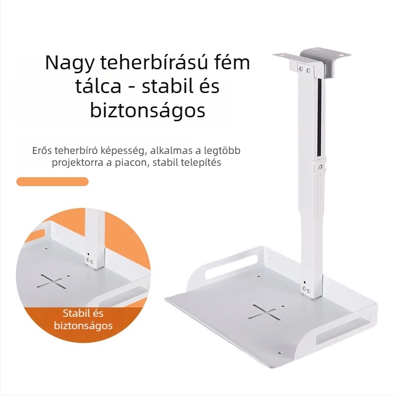 Fali projektor-tálca teleszkópos emelővel – projektorhoz és kamerához, semleges márka