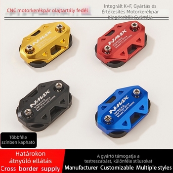 CNC alumínium ötvözetű fékfolyadék-tartályfedél és felső pumpa-fedél Yamaha NMAX-hoz