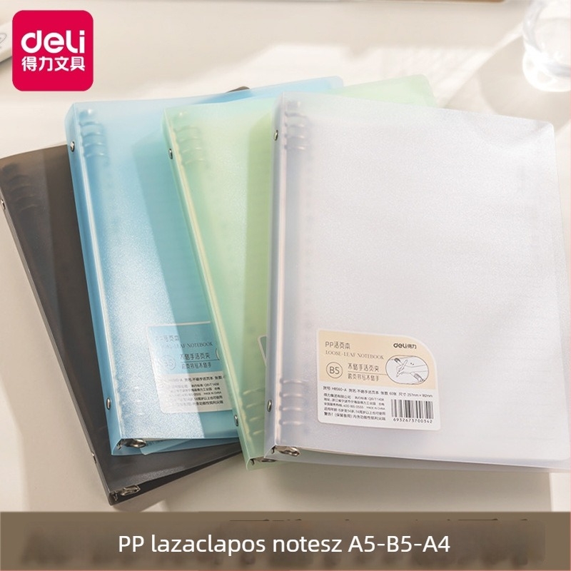 Deli Ha560-A kivehető notesz, 60 lap, 20 lyuk, belső oldalai papírból