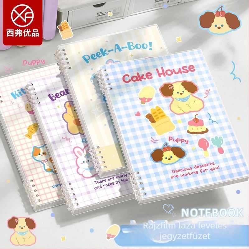 Állatbarát témájú B5-ös notesz, leválasztható lapokkal, vonalas, INS-stílus, hordozható tervező
