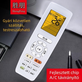 Shengpeng távirányító, modell 854, átviteli távolság 12 m, légkondicionálóhoz