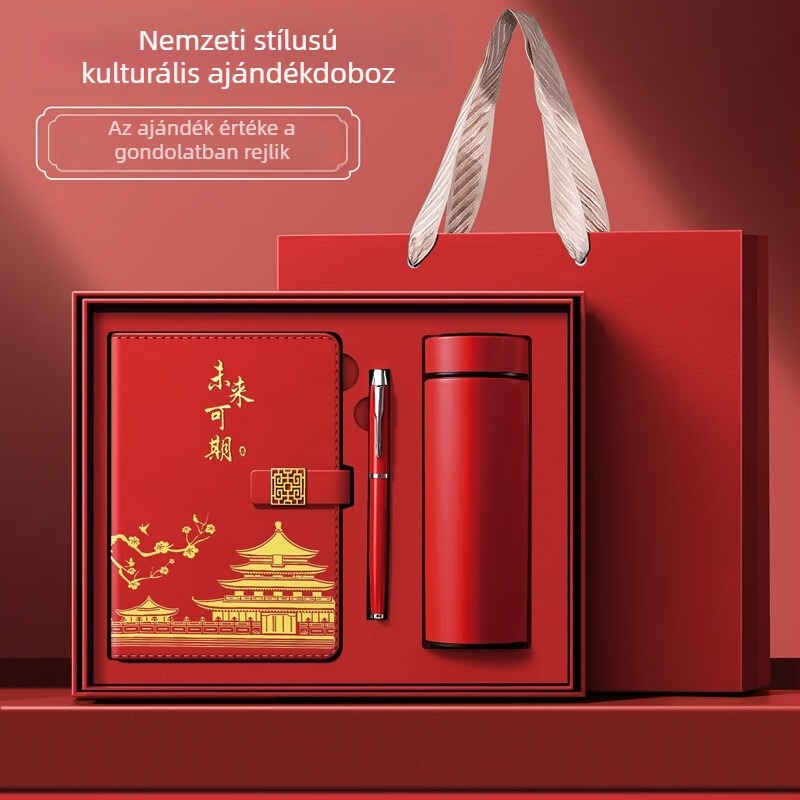 PU borítású jegyzetfüzet, tökéletes kötés, Dowling papír, 80 g/m², 200–300 oldal