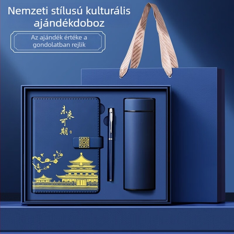 PU borítású jegyzetfüzet, tökéletes kötés, Dowling papír, 80 g/m², 200–300 oldal
