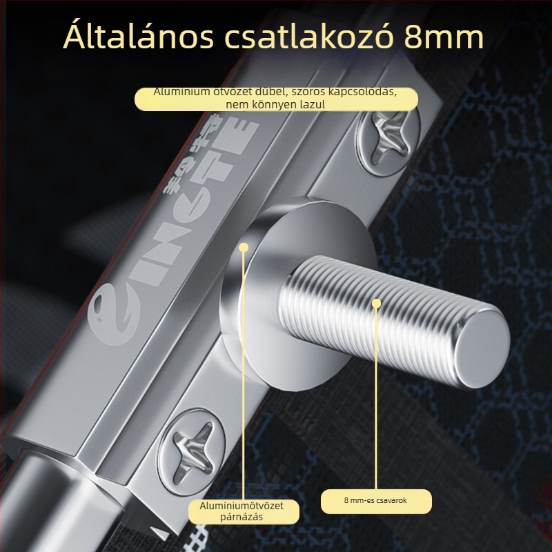 Alumínium ötvözetből készült halászhálófej, hálónyílásának átmérője 35 mm, háló mélysége 26 cm, vékony szemű háló, nem zsugorodik