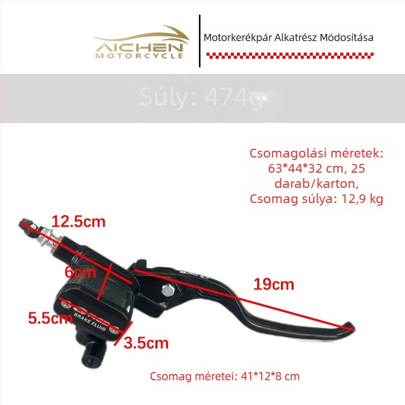 Motorkerékpár fékpumpa készlet — jobb oldali főpumpa, modell Brake Pump