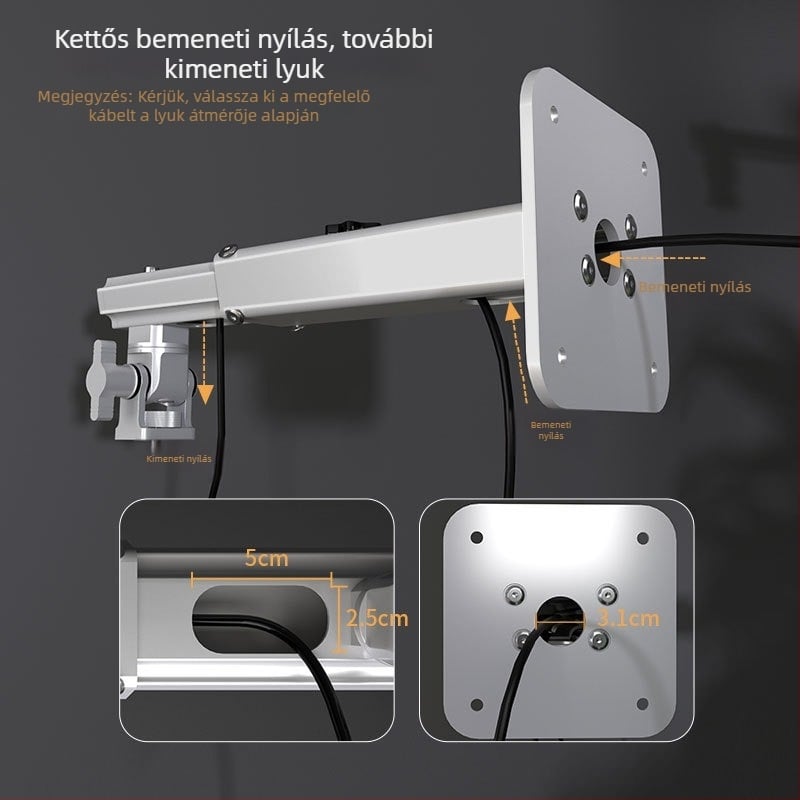 Cine nehéz falra szerelhető projektor-tartó — kompatibil Siying PH36, XGIMI RSpro3, Dangbei X5 és Hisense projektorokhoz