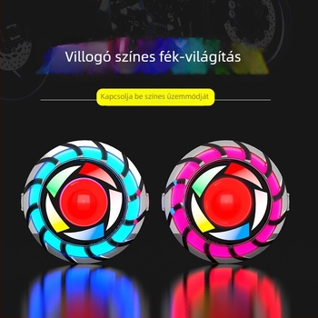 Motorkerékpár hátsó lámpa LED Angel Eye-vel - YX 0065, univerzális kompatibilitás