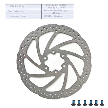 Hatcsavaros MTB fékrotor 140/160/180 mm