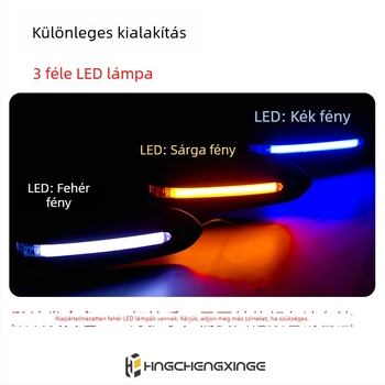 Univerzális LED kormányvédő elülső szélvédővel terepmotorhoz