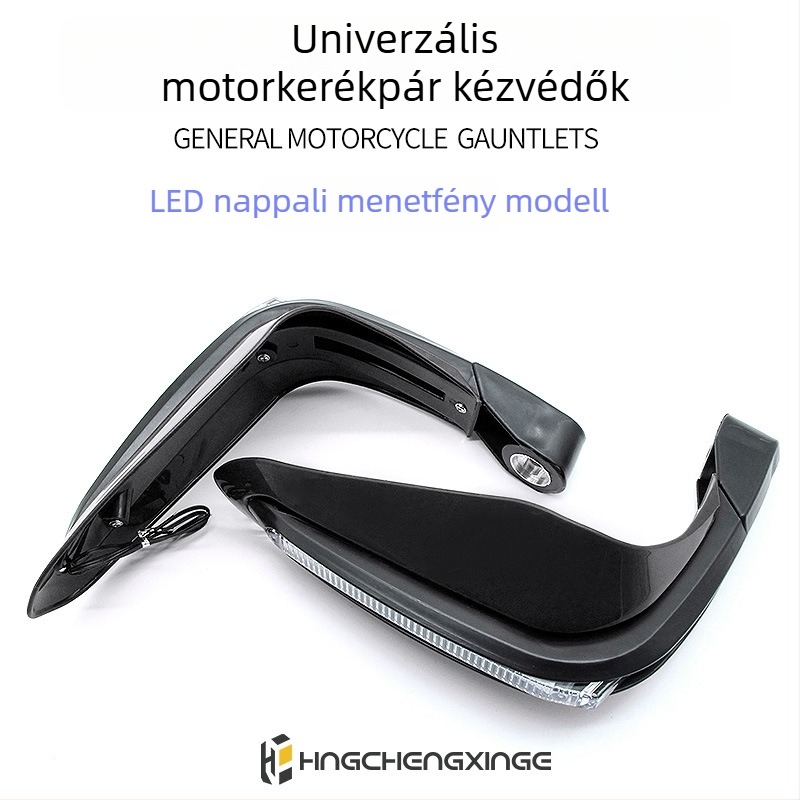 Univerzális LED kormányvédő elülső szélvédővel terepmotorhoz