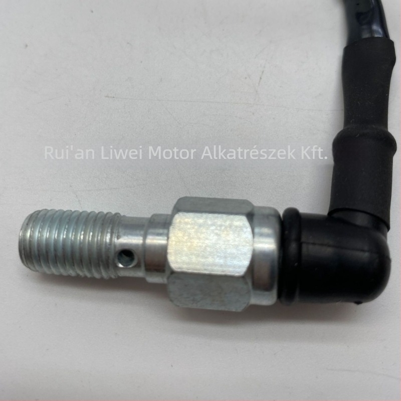 Hidraulikus fékkapcsoló motorkerékpárokhoz, elektromos járművekhez és ATV-khez, 10x1.25 mm, 30 cm galvanizált vezeték, modell liwei6001