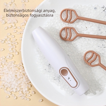 Kézi vezeték nélküli elektromos keverő tejpor és kakaóporhoz, finom felverés, kompakt, hordozható, PP anyag, testreszabható
