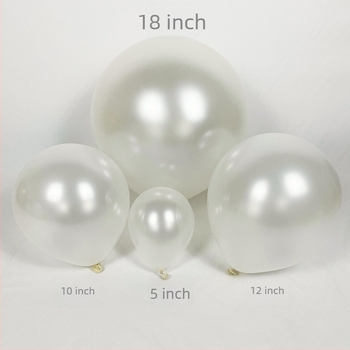 Esküvői ívhez latex lufi készlet, kerek formájú, nyomtatott logó, márka Novel latex