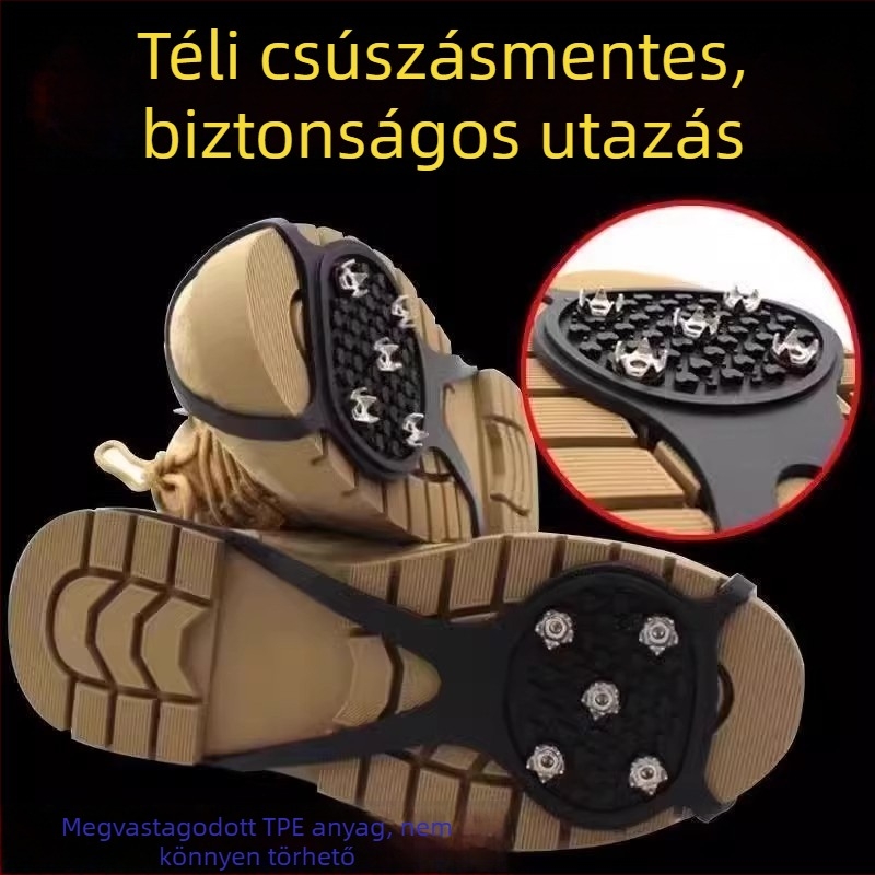 Csúszásmentes cipővédők / cramponok hómászáshoz (Anyag: más; Dobozmennyiség: 250-300-500 db)