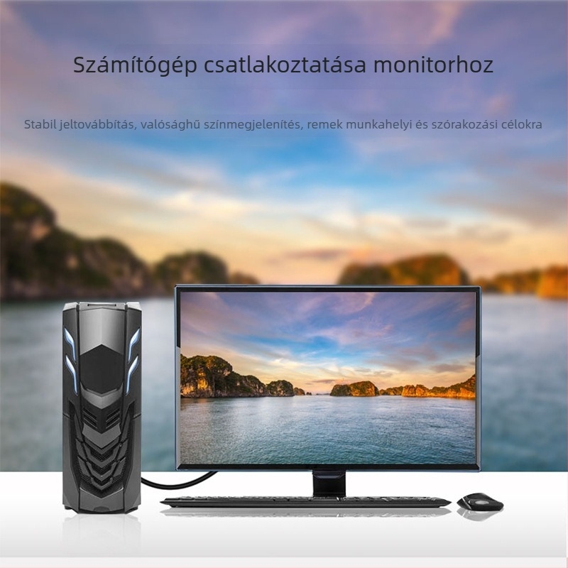 VGA-kábel 1,5 m, nagyfelbontású kábel asztali számítógéphez, laptophoz, monitorhoz és projektorhoz