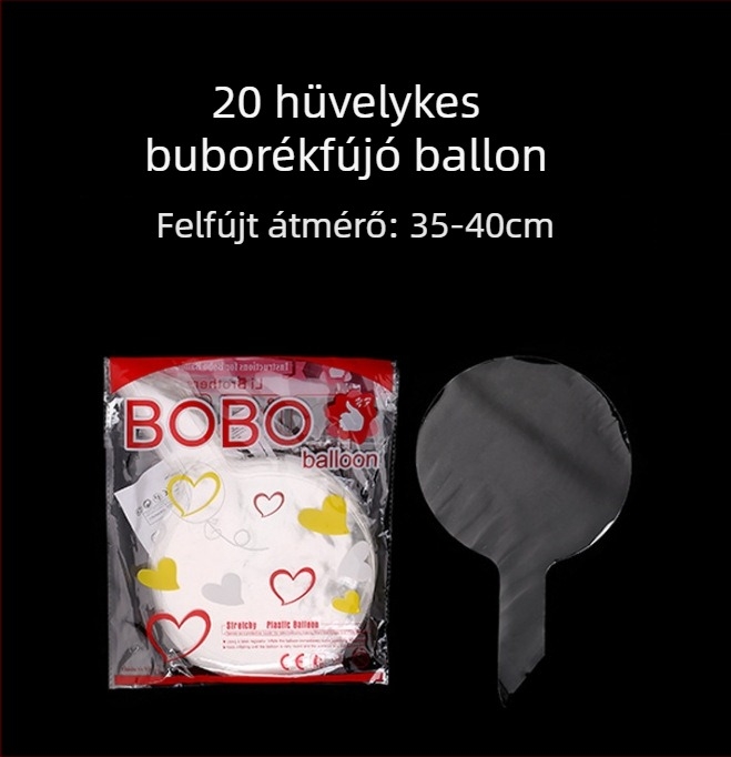 TPU anyagú lufi, hullám alakú lufi, kör alakú, nyomtatott logó nélkül, IP-engedély nélkül