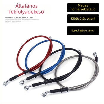 Moorer 0008 fékcső elő- és hátsó tárcsafékkel kompatibilis, magasnyomású acélhálós kivitel