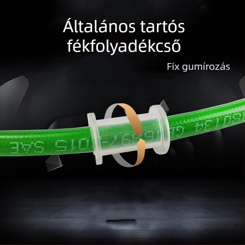 Moorer 0008 fékcső elő- és hátsó tárcsafékkel kompatibilis, magasnyomású acélhálós kivitel