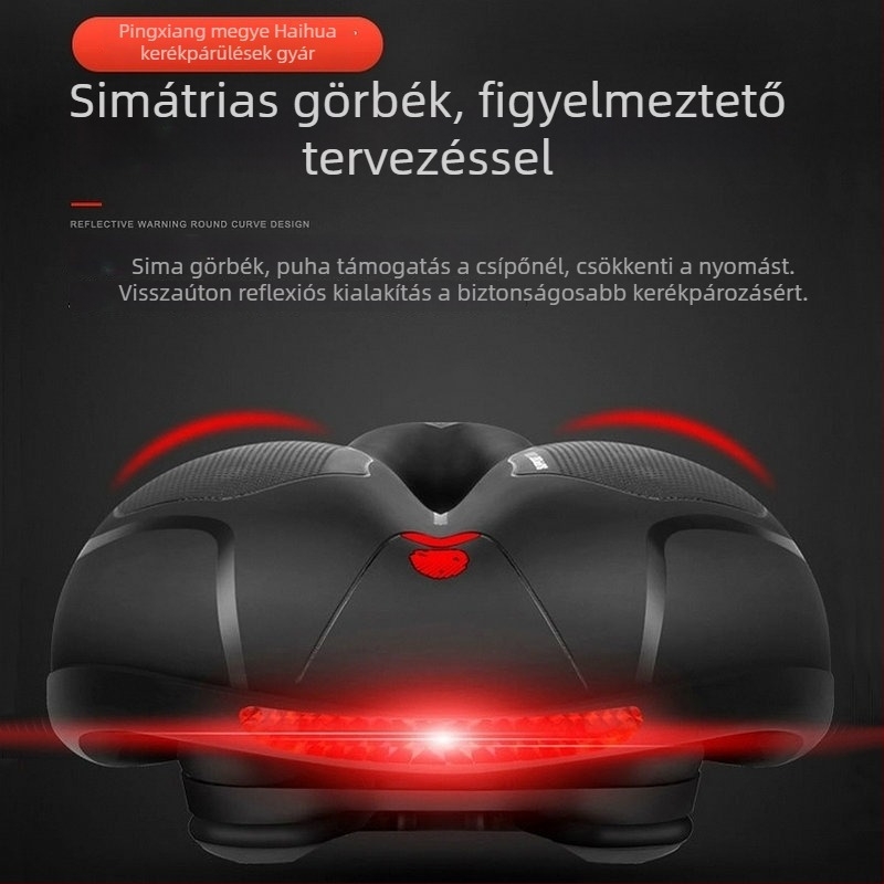Kerékpárnyereg GLT-1689 | Üreges reflexiós dizájn | PU bőrhab