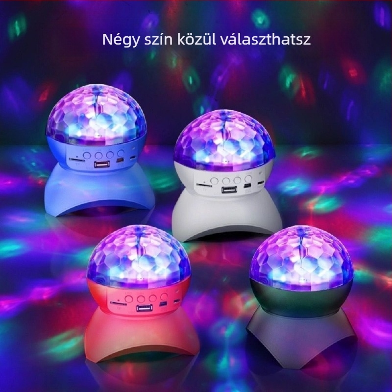 Környezeti vetítő lámpa Bluetooth hangszóróval - USB tápellátás, beépített akkumulátor, asztali éjjeli fény