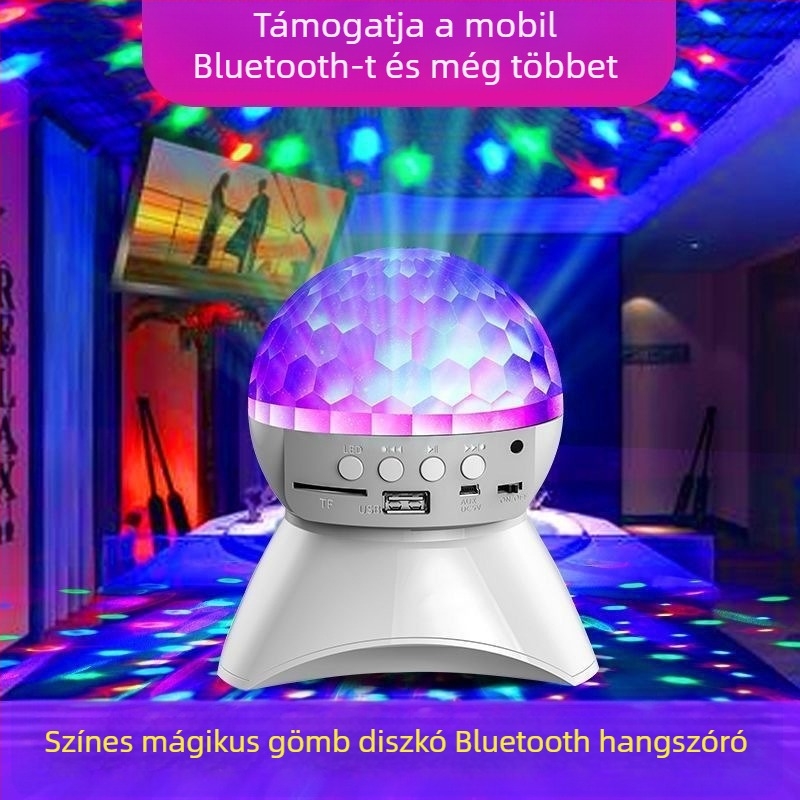 Környezeti vetítő lámpa Bluetooth hangszóróval - USB tápellátás, beépített akkumulátor, asztali éjjeli fény