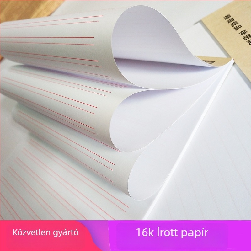 Kai Letter 70 g kiváló fehér offsetpapír, modell 16k-34, stílus: boríték-stílus, kaligrafiára alkalmas rácsos íráspapír